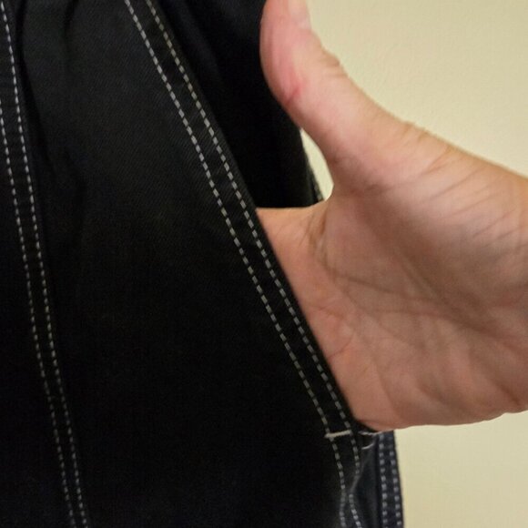 Urban Outfitters BDG Relaxed Skate Jeans Black Snap Cargo Pockets Size 30 - Picture 6 of 11